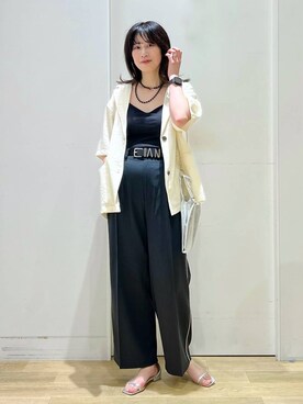 「LAKOLE（ラコレ）のミニ2WAYチェーンショルダーバッグ / 104948（ショルダーバッグ）」を使った、ハラミさん（レディース・167cm）の夏コーディネート