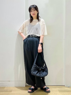 「バッグ」｜ハラミさん（レディース・167cm）の夏コーディネート