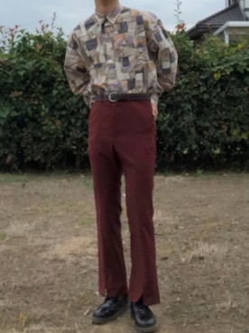 「Dr. Martens（ドクターマーチン）のアイテム（バッグ）」を使った、むさん（メンズ・171cm）の秋コーディネート