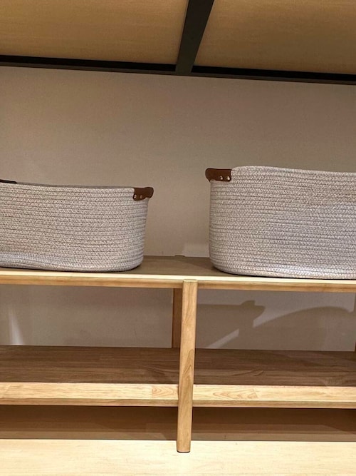 DOORS LIVING PRODUCTS　コットンロープハンドルバスケットL