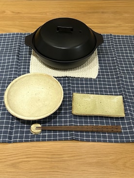 「アイテム（食器）」を使った、canaco11さん（レディース・154cm）の秋コーディネート