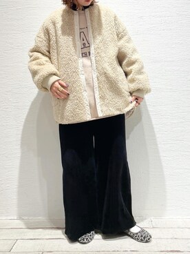 「PUAL CE CIN（ピュアルセシン）のアイテム（ジャケット/アウター）」を使った、ricochanさん（レディース・162cm）の秋コーディネート