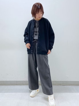 「PUAL CE CIN（ピュアルセシン）のアイテム（ブルゾン）」を使った、ricochanさん（レディース・162cm）の秋コーディネート