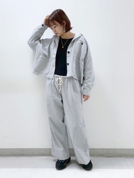 「PUAL CE CIN（ピュアルセシン）のアイテム（ジャケット/アウター）」を使った、ricochanさん（レディース・162cm）の秋コーディネート