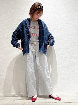「PUAL CE CIN（ピュアルセシン）のアイテム（ジャケット/アウター）」を使った、ricochanさん（レディース・162cm）の秋コーディネート