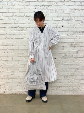 「シアタープロダクツ(THEATRE PRODUCTS)」｜「アイテム（ワンピース/ドレス）」を使った、ricochanさん（レディース・162cm）の春コーディネート