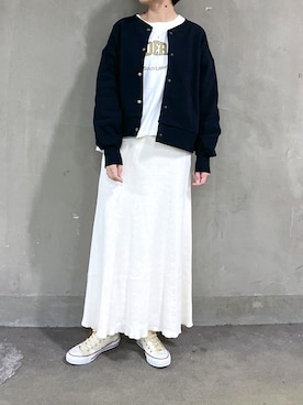 「PUAL CE CIN（ピュアルセシン）のアイテム（ブルゾン）」を使った、ricochanさん（レディース・162cm）の冬コーディネート