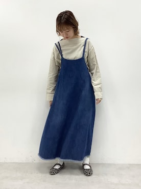 「PUAL CE CIN（ピュアルセシン）のアイテム（ワンピース/ドレス）」を使った、ricochanさん（レディース・162cm）の秋コーディネート