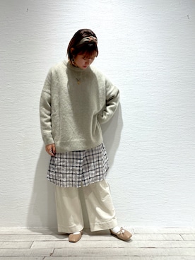 「PUAL CE CIN（ピュアルセシン）のアイテム（ワンピース/ドレス）」を使った、ricochanさん（レディース・162cm）の秋コーディネート