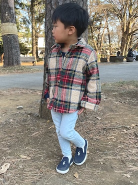 「POLO RALPH LAUREN（ポロ ラルフ ローレン）のアイテム」を使った、sakuさん（キッズ・110cm）の冬コーディネート