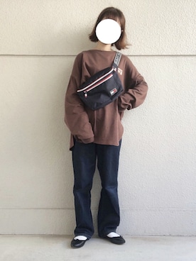 「cloverleaf（クローバーリーフ）のアイテム」を使った、めめさん（レディース・155cm）の春コーディネート