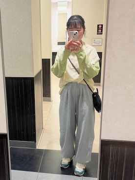 「アイテム（バンダナ/スカーフ）」を使った、めめさん（レディース・155cm）の秋コーディネート