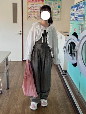 「アイテム（タンクトップ）」を使った、めめさん（レディース・155cm）の秋コーディネート