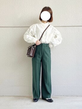 「cloverleaf（クローバーリーフ）のアイテム」を使った、めめさん（レディース・155cm）の春コーディネート