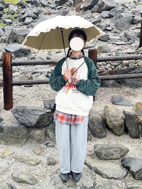 「アイテム（スウェットパンツ）」を使った、めめさん（レディース・155cm）の秋コーディネート