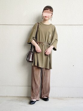 「cloverleaf（クローバーリーフ）のアイテム」を使った、めめさん（レディース・155cm）の春コーディネート