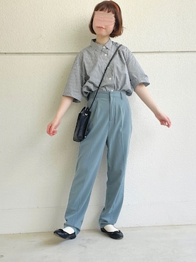 「cloverleaf（クローバーリーフ）のアイテム」を使った、めめさん（レディース・155cm）の夏コーディネート