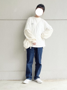 「SLURR（スラ―）のアイテム」を使った、めめさん（レディース・155cm）の秋コーディネート