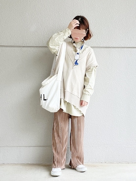 「Lattice（Lattice）のアイテム（財布/小物）」を使った、めめさん（レディース・155cm）の春コーディネート