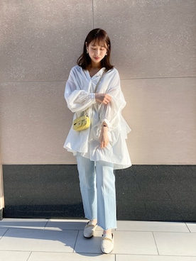 「ティアードブラウス」｜naoさん（レディース・162cm）の春コーディネート