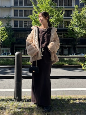 「アイテム（その他アウター）」を使った、naoさん（レディース・162cm・20代）の秋コーディネート