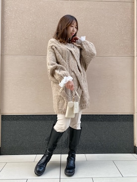 naoさん（レディース・162cm）の冬コーディネート