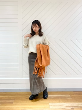 naoさん（レディース・162cm）の冬コーディネート