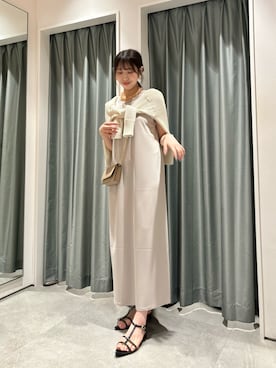 「着痩せコーデ」｜「アイテム（ワンピース/ドレス）」を使った、naoさん（レディース・162cm）の夏コーディネート