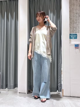 「DouDou（ドゥドゥ）のアイテム（アクセサリー）」を使った、naoさん（レディース・162cm）の夏コーディネート