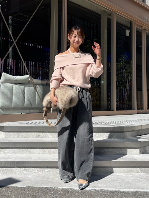 新色追加】デニムワイドイージーパンツ（デニムパンツ）｜DouDou