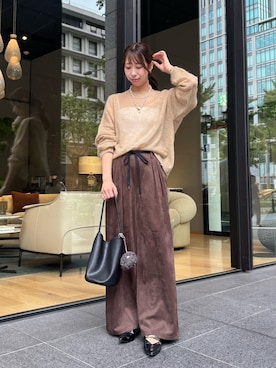 「アイテム（その他小物）」を使った、naoさん（レディース・162cm）の秋コーディネート