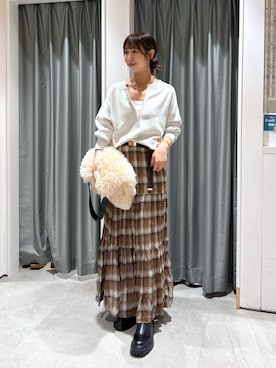 「オトナカワイイ」｜naoさん（レディース・162cm・20代）の秋コーディネート