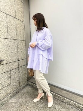 「ティアードブラウス」｜naoさん（レディース・162cm）の春コーディネート