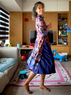 「アイテム（ワンピース、その他）」を使った、effly123さん（レディース・168cm）の夏コーディネート