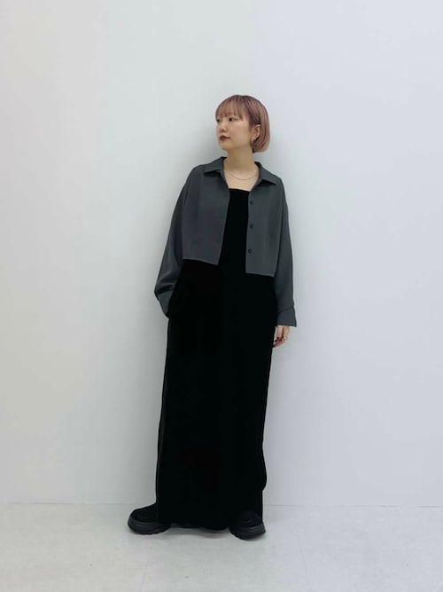 WEB限定』ベロアスクエアワンピース（ワンピース）｜KBF