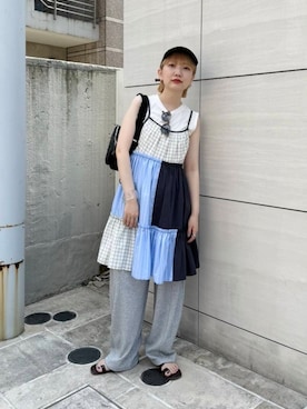 「kbf_ootd」｜「アイテム（ワンピース/ドレス）」を使った、まっちゃんさん（レディース・154cm）の夏コーディネート