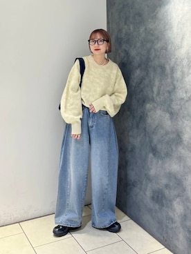 「ジャガード柄」｜まっちゃんさん（レディース・154cm）の夏コーディネート