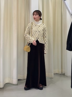 「アイテム（スカート）」を使った、まっちゃんさん（レディース・154cm）の秋コーディネート