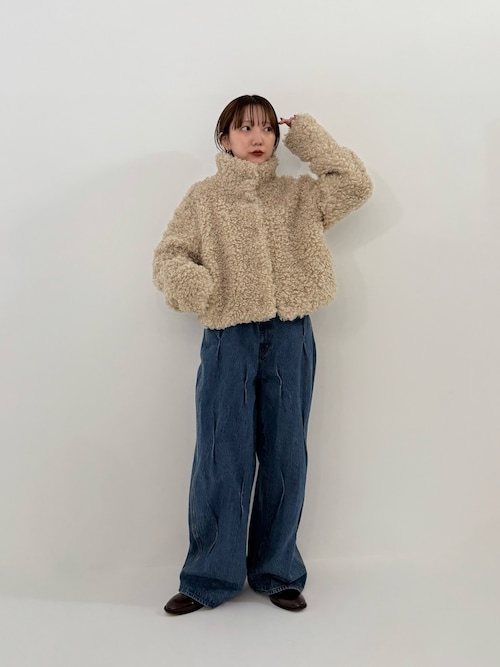 セール】タックWIDEデニム（デニムパンツ）｜KBF（ケイビーエフ）の