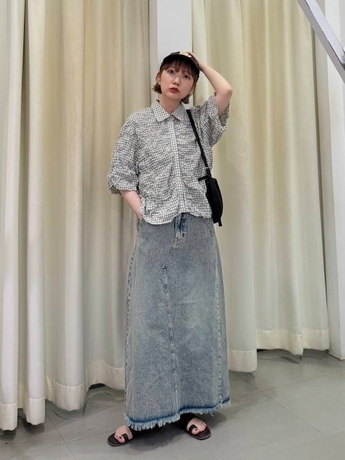 ワッシャーチェックシャツ