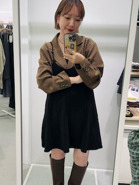 「アイテム（その他アウター）」を使った、まっちゃんさん（レディース・154cm）の秋コーディネート