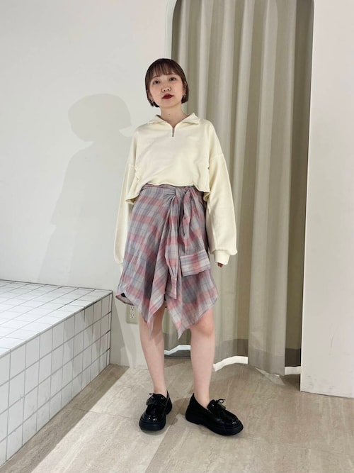 ハーフZIPリメイクスウェット