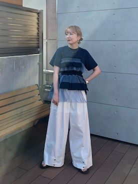 まっちゃんさん（レディース・154cm）の夏コーディネート