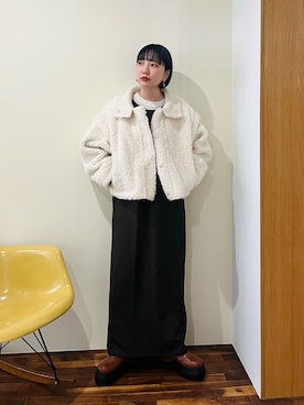 「リバーシブル」｜「アイテム（その他アウター）」を使った、まっちゃんさん（レディース・154cm）の秋コーディネート