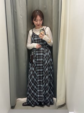 「KBF（ケイビーエフ）のアイテム（トップス）」を使った、まっちゃんさん（レディース・154cm）の春コーディネート