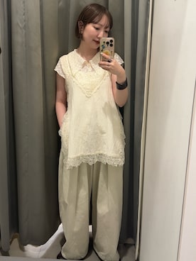 「KBF（ケイビーエフ）のアイテム」を使った、まっちゃんさん（レディース・154cm）の春コーディネート