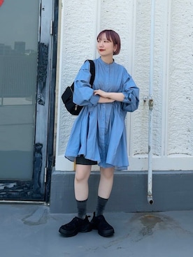 「KBF（ケイビーエフ）のアイテム」を使った、まっちゃんさん（レディース・154cm）の夏コーディネート