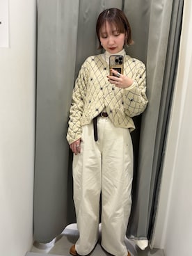 「ワントーンコーデ」｜まっちゃんさん（レディース・154cm）の冬コーディネート