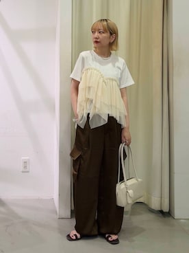 「kbf_ootd」｜「アイテム（シューズ）」を使った、まっちゃんさん（レディース・154cm）の夏コーディネート