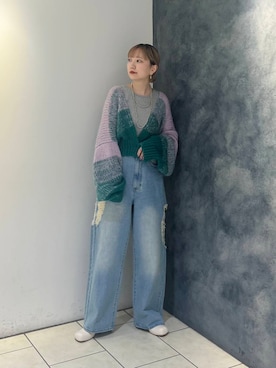 「KBF（ケイビーエフ）のアイテム（タンクトップ）」を使った、まっちゃんさん（レディース・154cm）の秋コーディネート